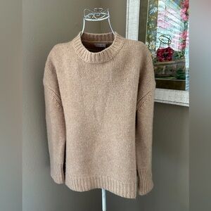 Sablyn Tan 💯 Cashmere Crew Neck Women's Sweater Size XS